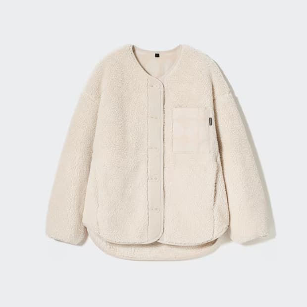 유니클로 마리메꼬 양털 플리스 (아이보리)