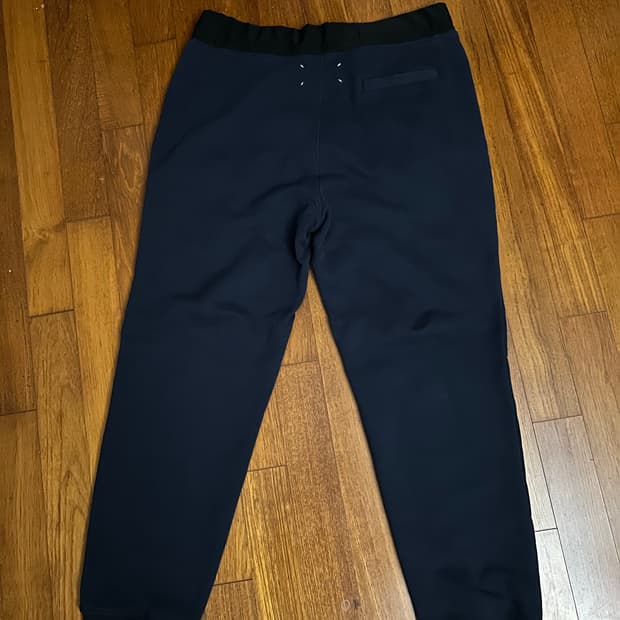 Margiela back stitch sweatpants navy