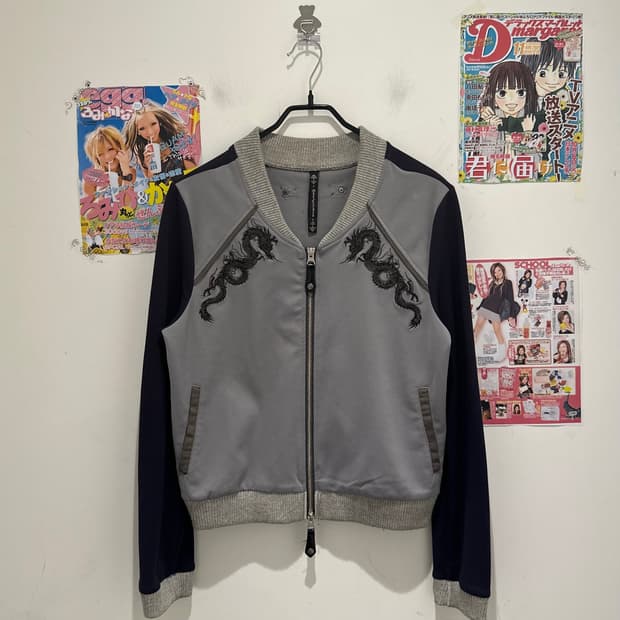 Ozz Croce Grey Oriental Zip-Up 
