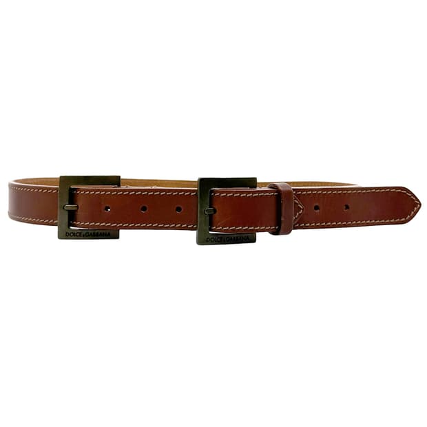 Dolce&Gabbana Double Buckle Belt/ 90