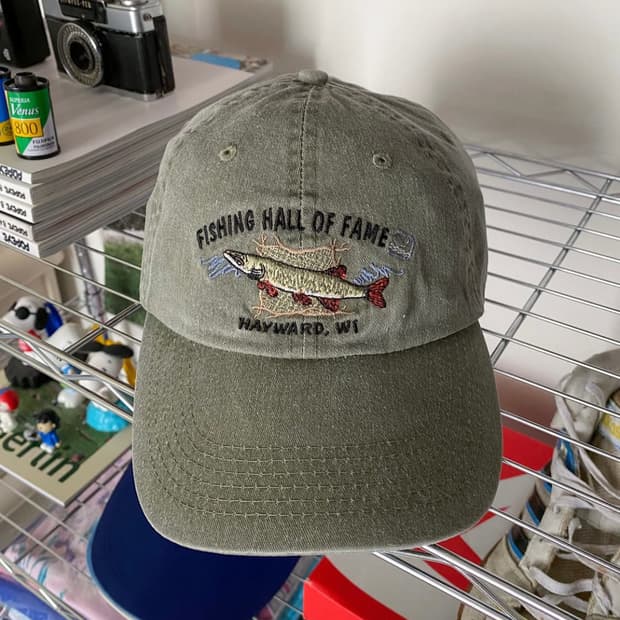 FISHING HALL OF FAME 빈티지 볼캡 모자