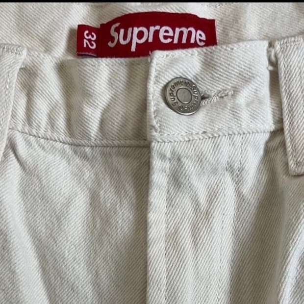 24ss 슈프림 배기진 내추럴