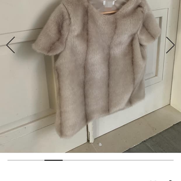 르노우 페이크퍼 반팔 탑