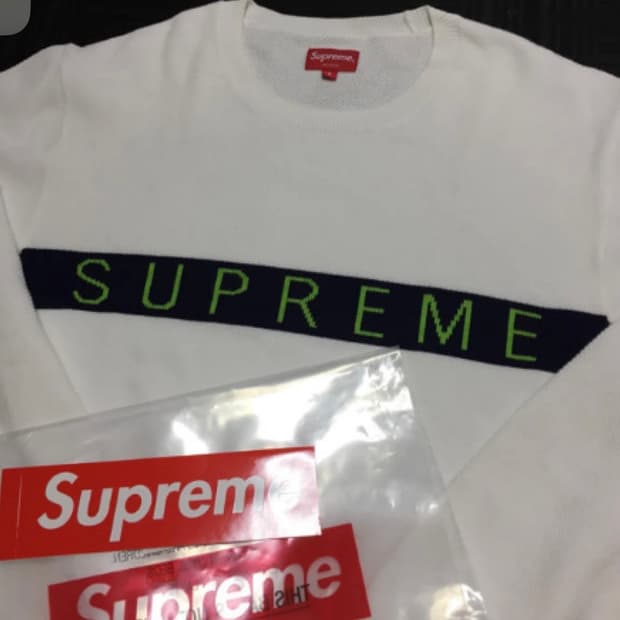 [L] 슈프림 크루넥 니트