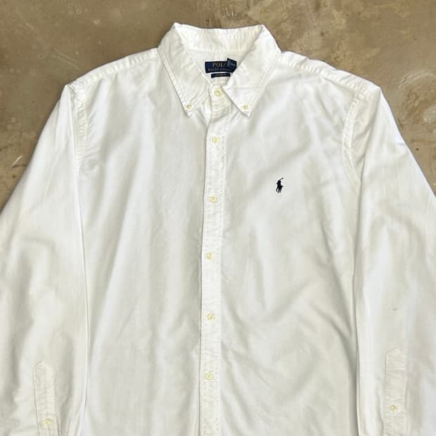 XXL 폴로랄프로렌 커스텀핏 화이트 셔츠