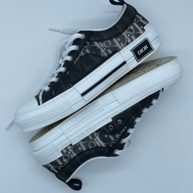 [ 40 ] 정품 디올 B23 로우탑 오블리크 스니커즈 