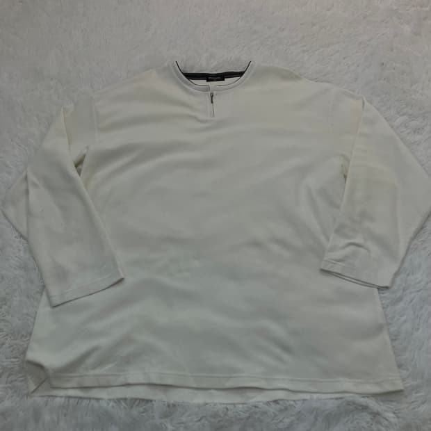 빈티지 반집업 화이트 빅 티셔츠 y2k 스트릿 갸루 펑키 일본빈티지733