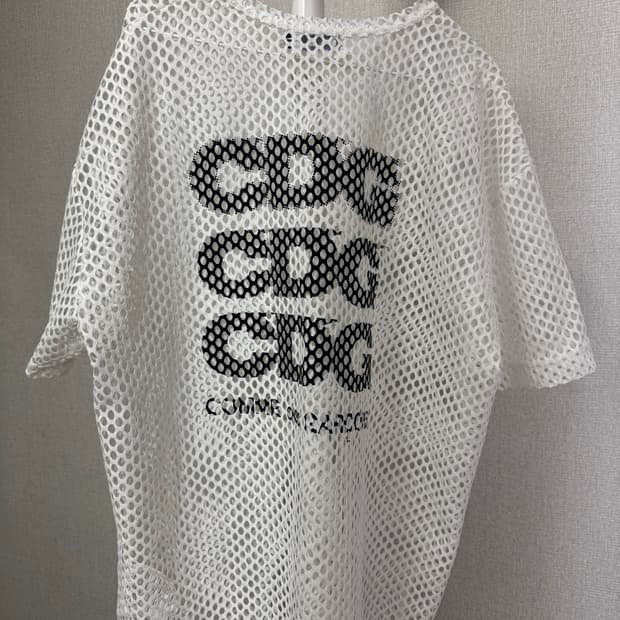CDG 메쉬 반팔 화이트