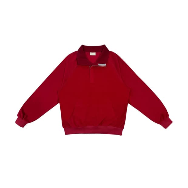 지초이 컴포트 24-005 플리스 풀오버 크랜베리 size1