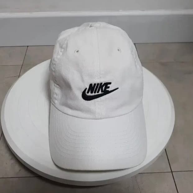 나이키 헤리티지 86 캡 모자, White, Free-Size