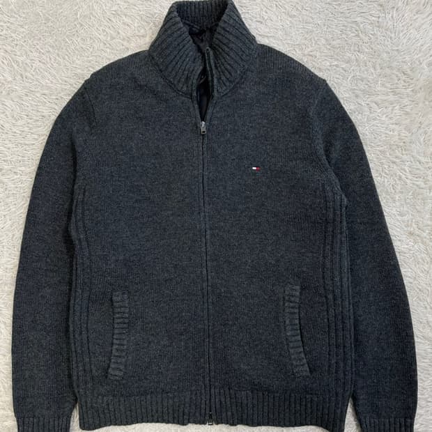 타미 힐피거 니트 집업 가디건/#527