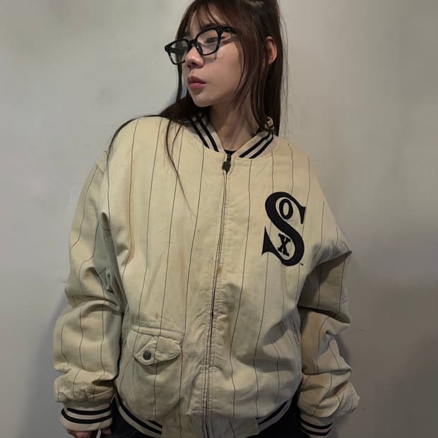 90s AMERICAN VINTAGE baseball denim jk