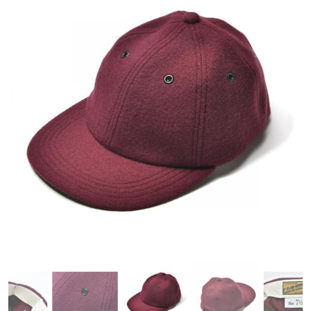 리얼맥코이 / 울베이스볼 캡 / 7 1/2