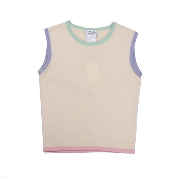 샤넬 Chanel Cashmere Knit Vest