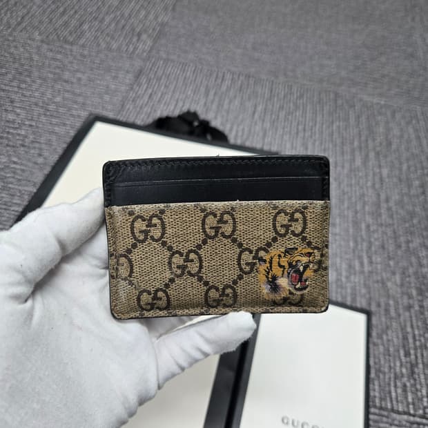 [특가][정품]구찌 타이거 카드지갑