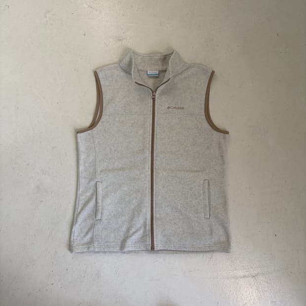 컬럼비아 빈티지 플리스 집업 베스트 L