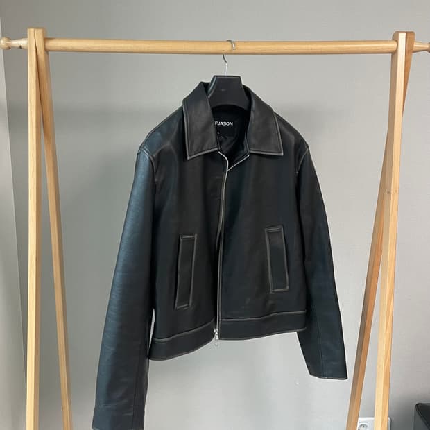 도프제이슨 레더 자켓 (블랙)