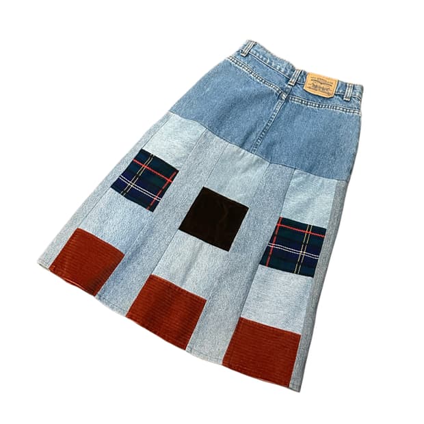 리바이스 패치워크 데님 스커트 (24)