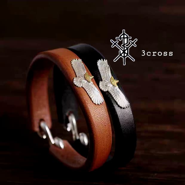 3cross egle silver925navajo bracelets