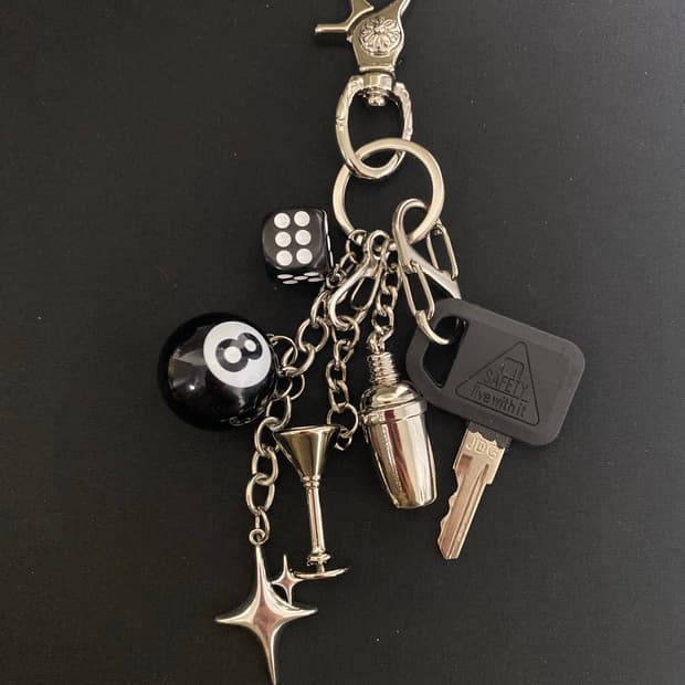 빈티지 감성 바 키링