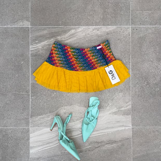 Dolce&Gabbana beachwear rainbow mini sk