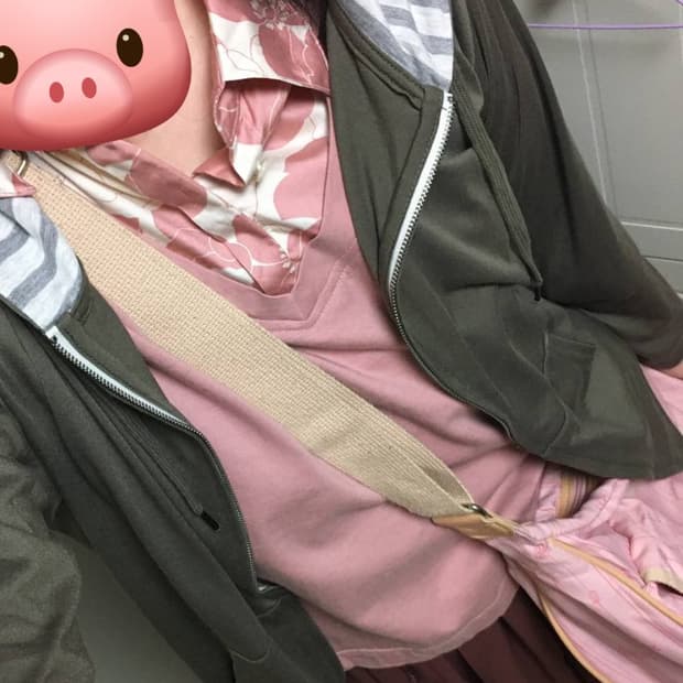 일본빈티지 모리걸 코디세트 아오이유우 하구미 핑크