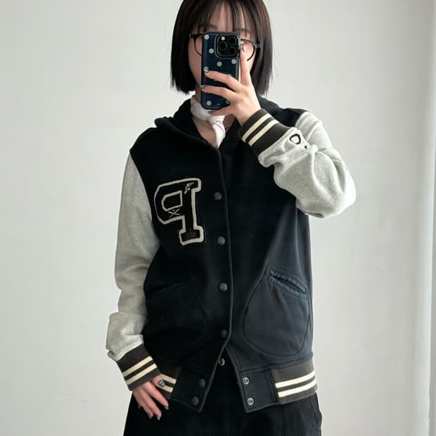 폴로 레터맨 후드 자켓