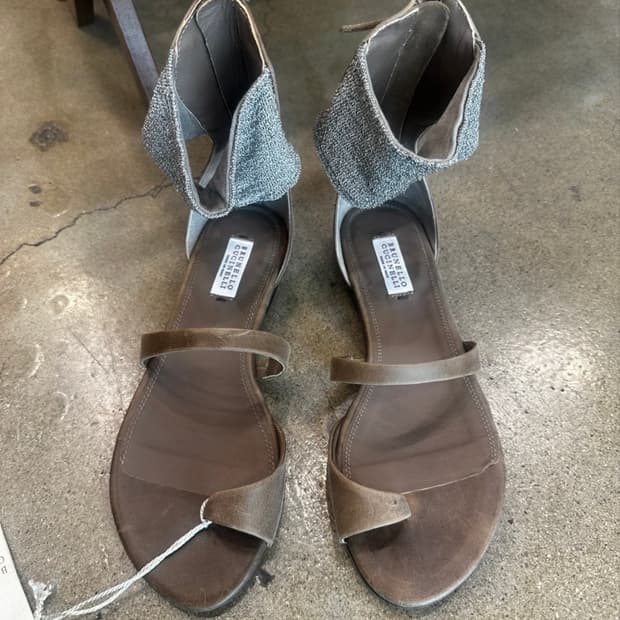 Brunello Cucinelli 브루넬로 쿠치넬리 앵클스트랩 샌들