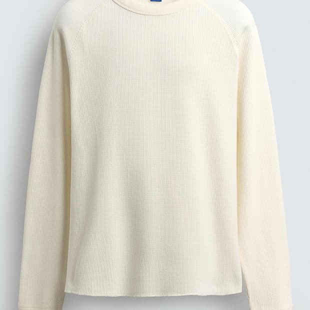 ZARA 아론레바인 와플 텍스쳐 티셔츠