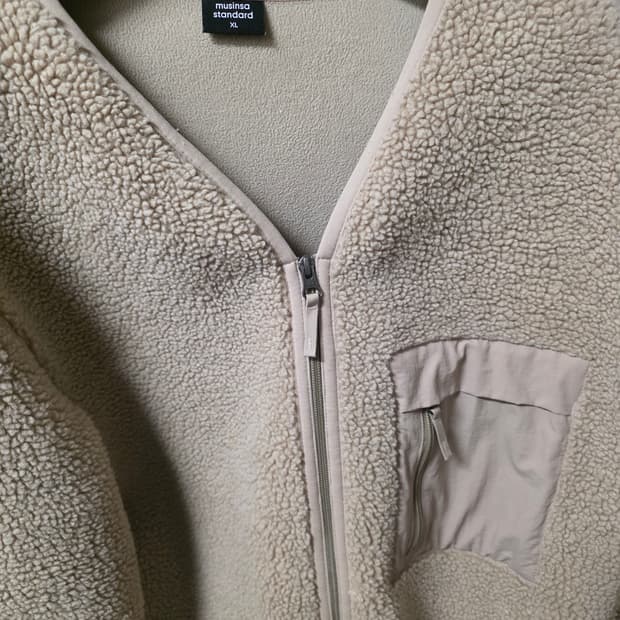 무신사스탠다드 뽀글이 가디건 XL