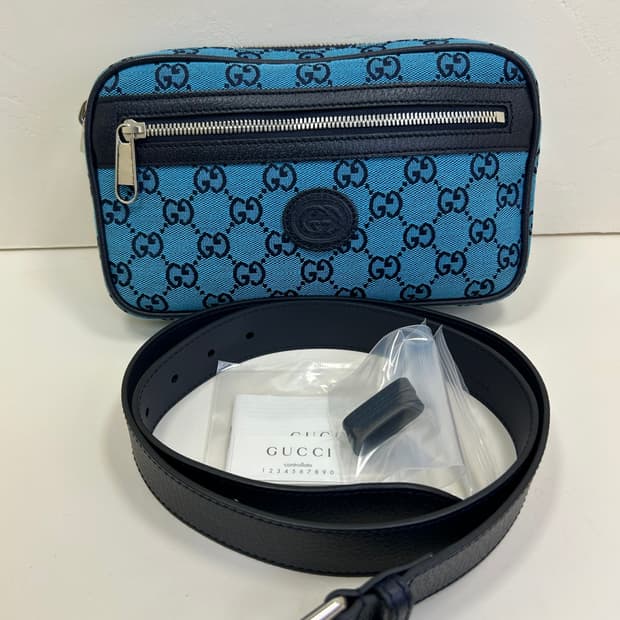 (최상)구찌 뉴 캔버스 GG 벨트백