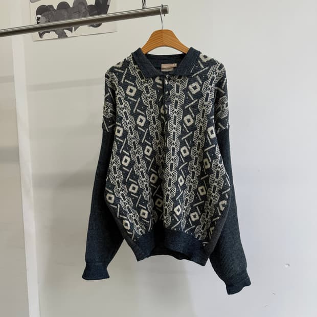 VINTAGE (Made in Japan) 피케 니트