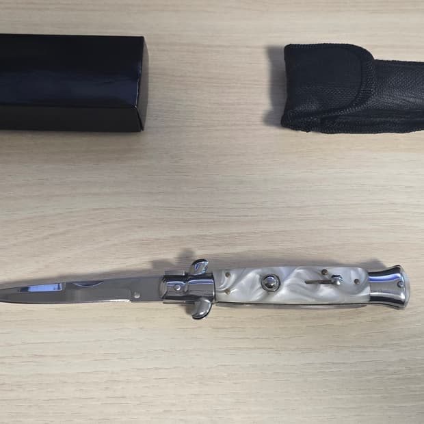 스틸 스틸레토 버튼식 오토메틱 나이프 폴딩나이프 헌팅나이프 캠핑나이프