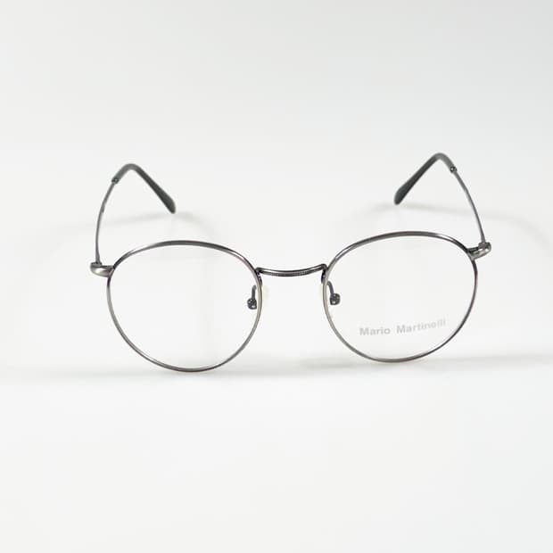 90s MARIO MARTINELLI 실버톤 슬림 라운드 빈티지 안경