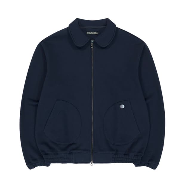 코이세이오 038 라운드 트랙 집업 네이비