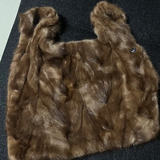 코우리 리얼 밍크가방