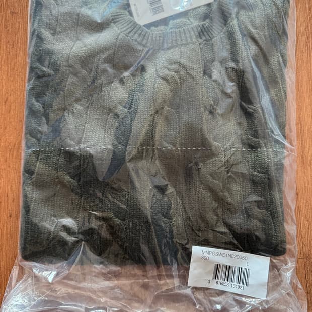 랄프로렌 카키 반팔니트 L사이즈