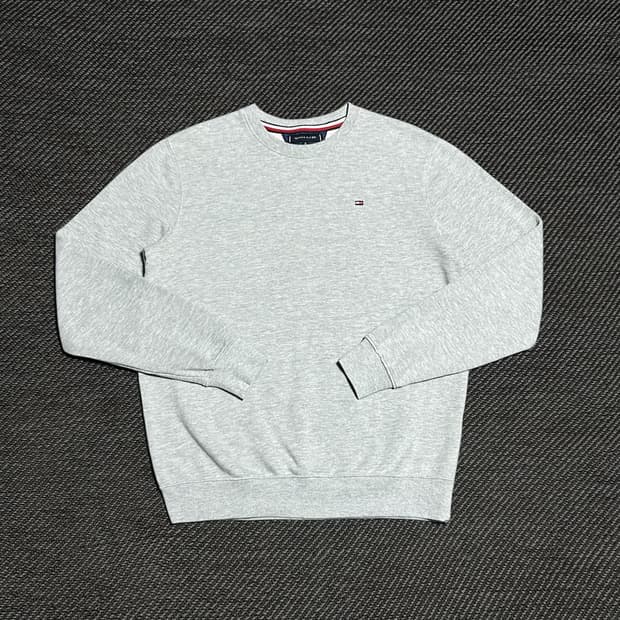 [S] Tommy 타미힐피거 베이직 그레이 라운드 맨투맨