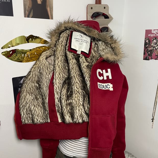 아베크롬비 울프죠 퍼 후드집업