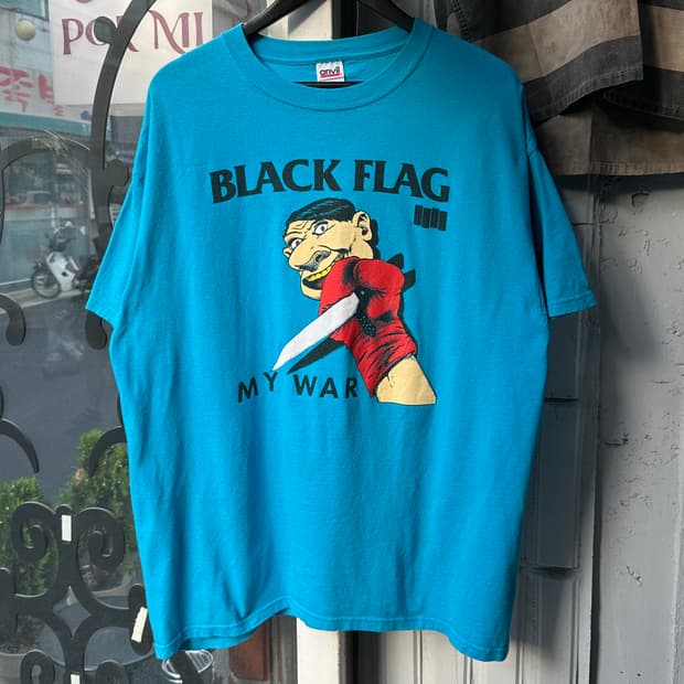 00's Black Flag 블랙 플래그 티셔츠 빈티지 밴드 티셔츠