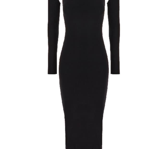 Andreaadamo 컷아웃디테일 스트레치 원피스 블랙