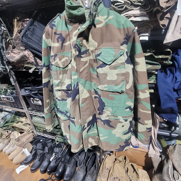 미 오리지널 얼룩이 M65 야상