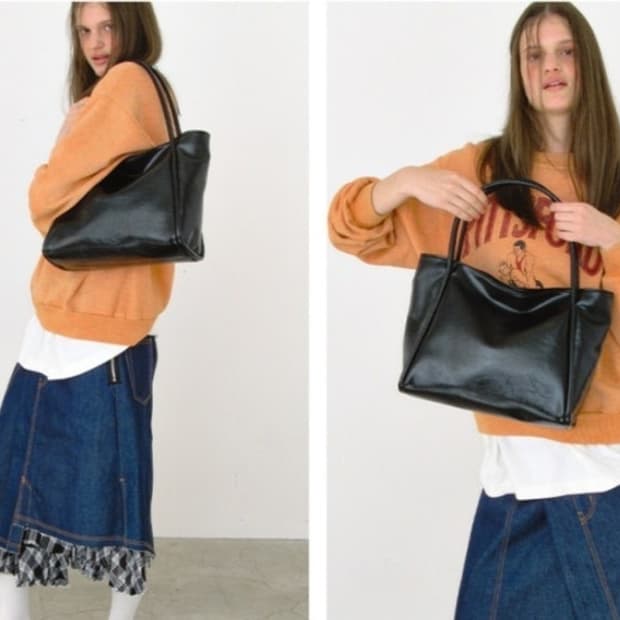 여밈 yeomim 미디엄 대퍼백 블랙