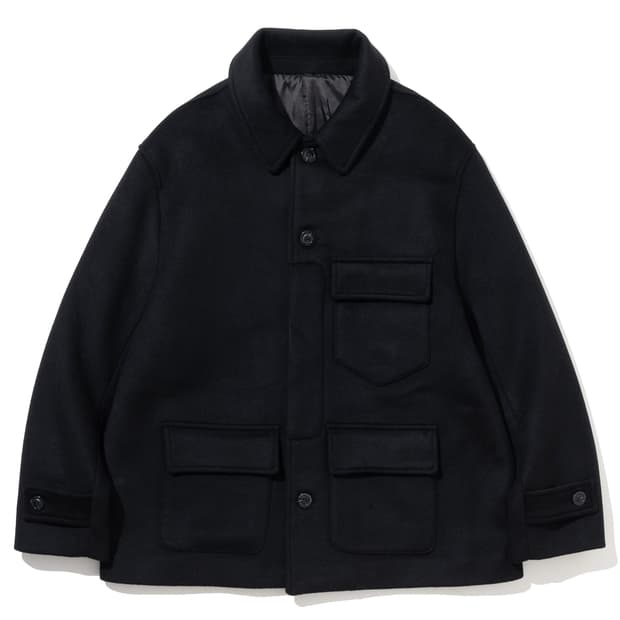 [L] siiiido 21FW 블랙 하프코트