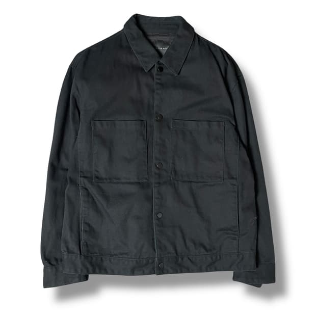 스파오 블랙 블루종 투포켓 자켓 110