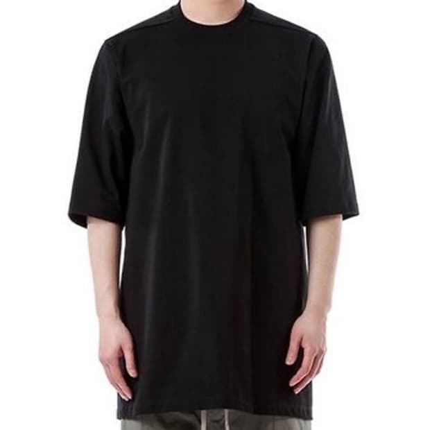 릭오웬스 크루넥 오버사이즈 티셔츠