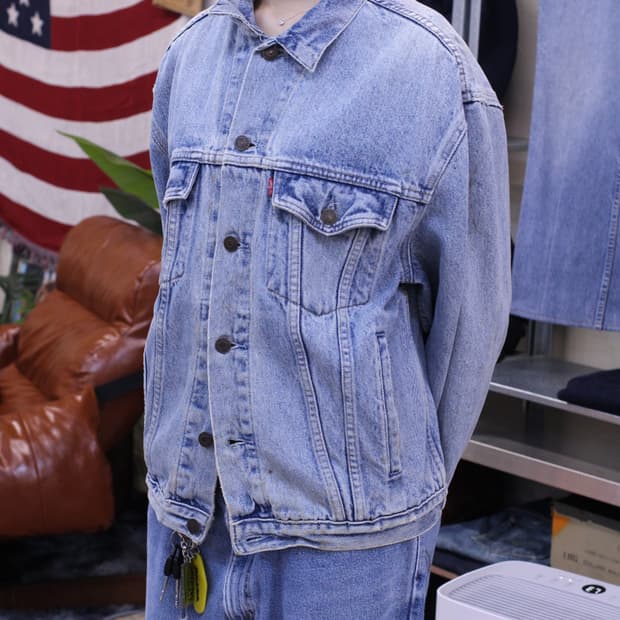 8-90s USA 리바이스 70503 데님 트러커