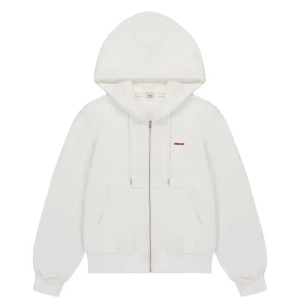 오모모 후드집업 화이트