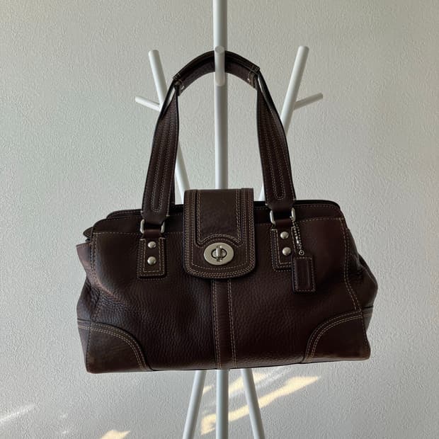 코치 coach 브라운 숄더백 호보백 y2k 올드코치