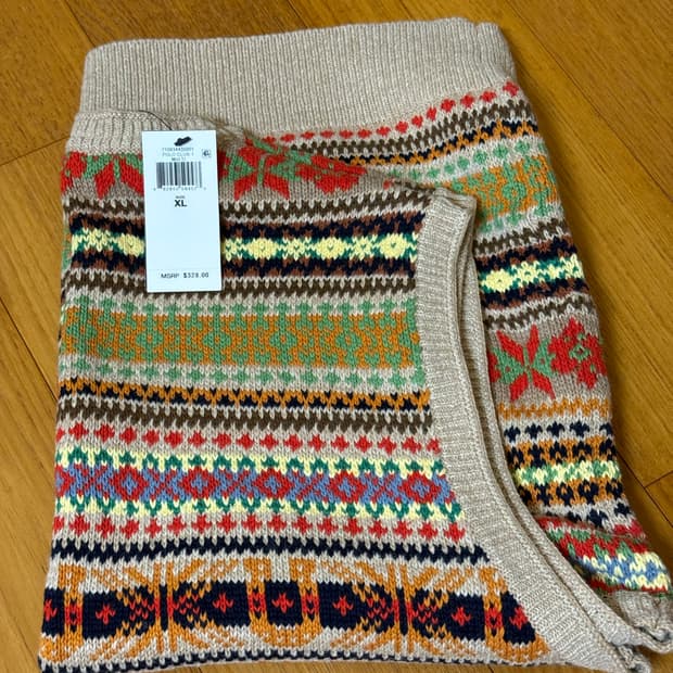 폴로 페어아일 니트조끼 XL 사이즈 새상품